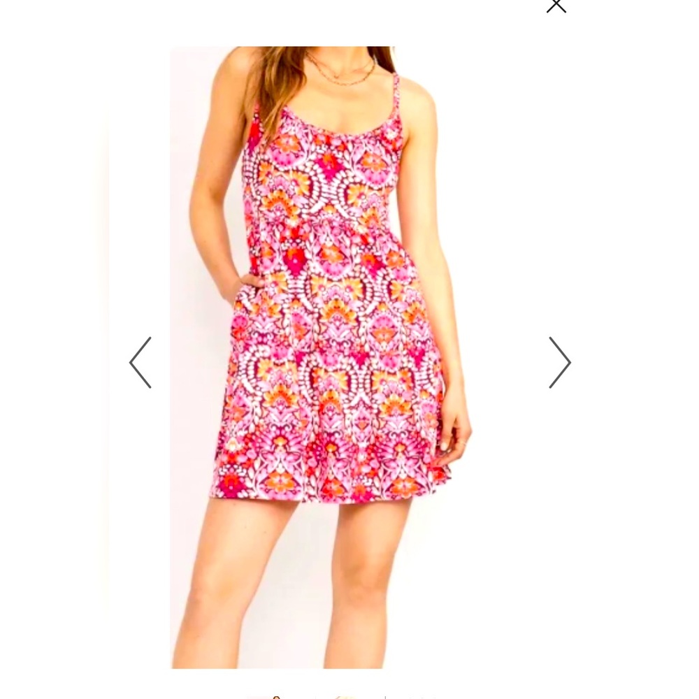 Old Navy Braided Strap Tiered Mini Swing Dress Size XL NWT
